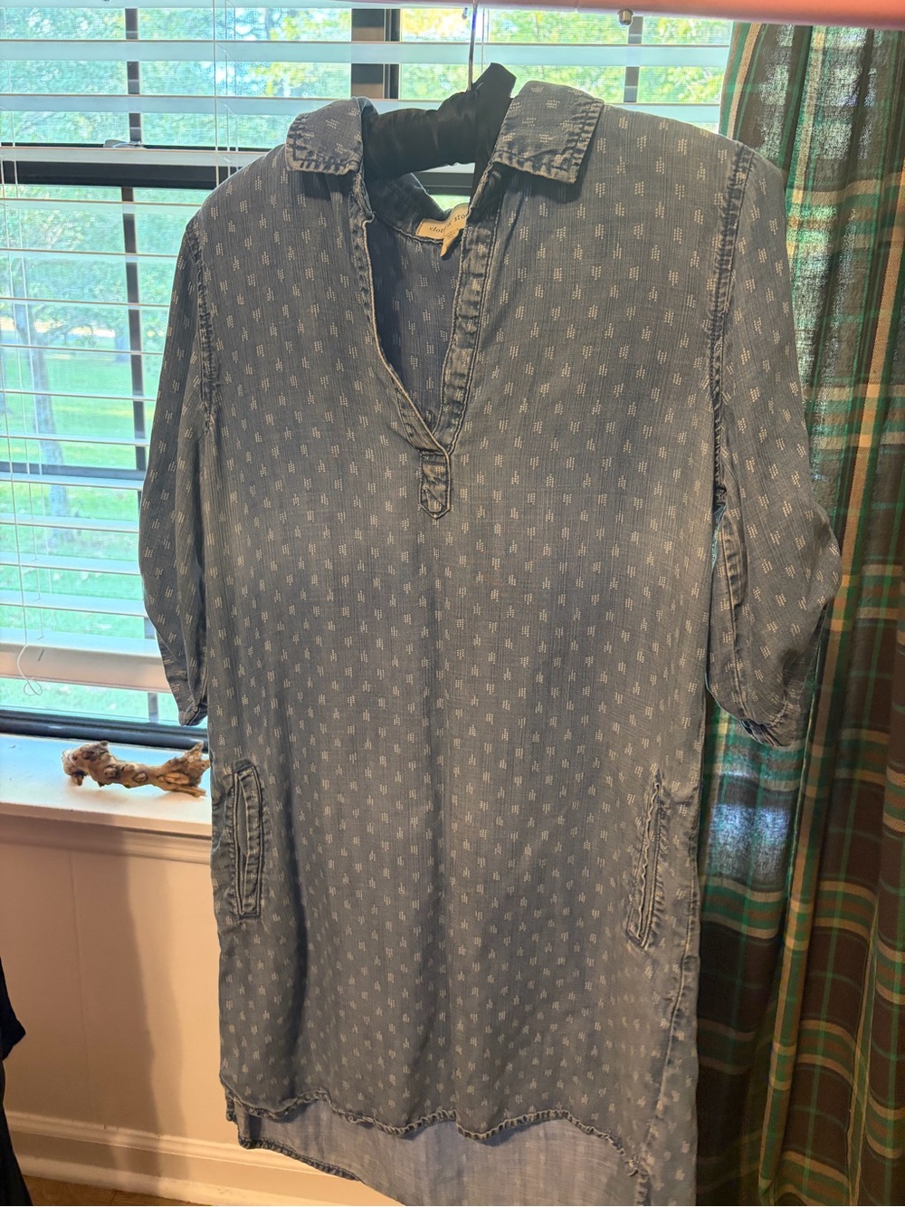 cloth & stone Light Denim Blue Short-Sleeve Tunic